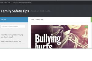 The Family Safety Tips website is based on a well searched keyword and giving tips to families about how to be safer.