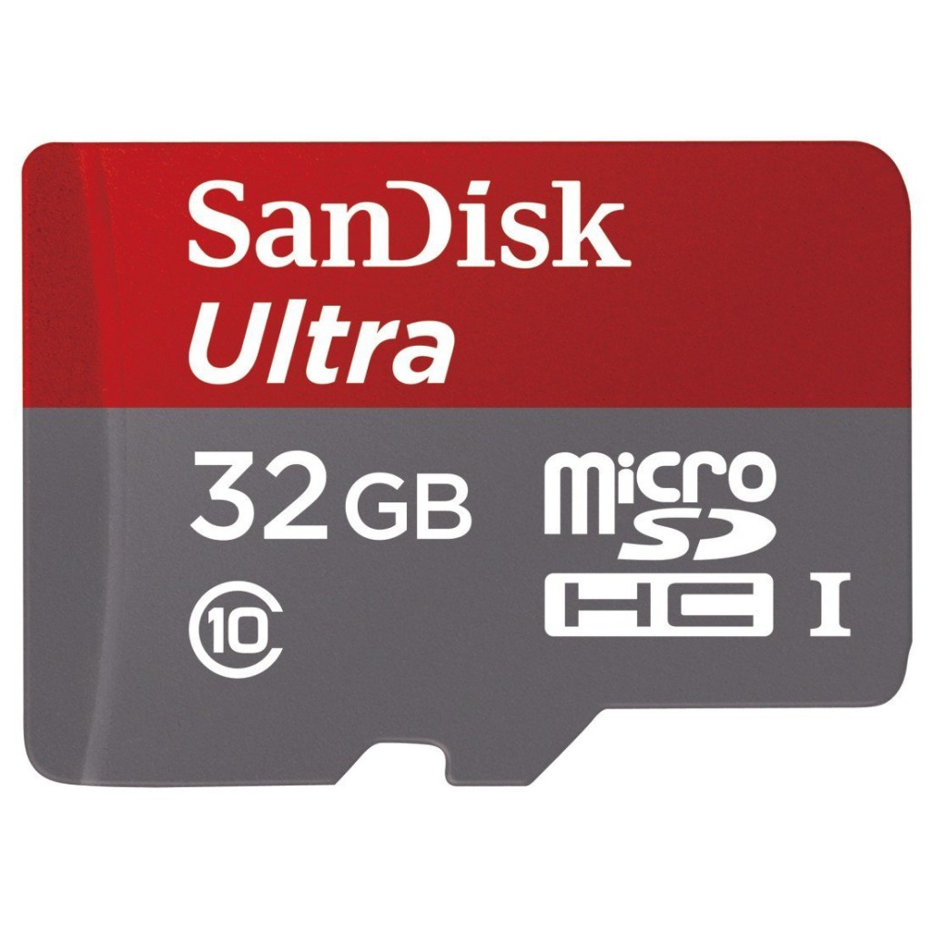 SanDisk Ultra UHI-I/Class 10 Micro SDHC Memory Card, 32GB 
