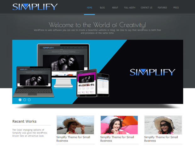 WordPress Theme Review of Simplify a 1 Star Theme